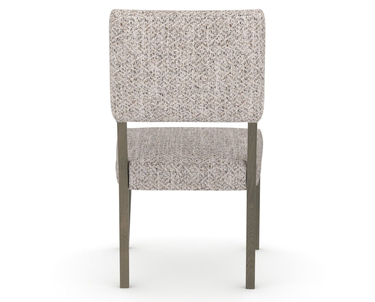 Canadel Upholstered Dining Chair 5051 in FP Crypton® and 08 Shadow, back view
