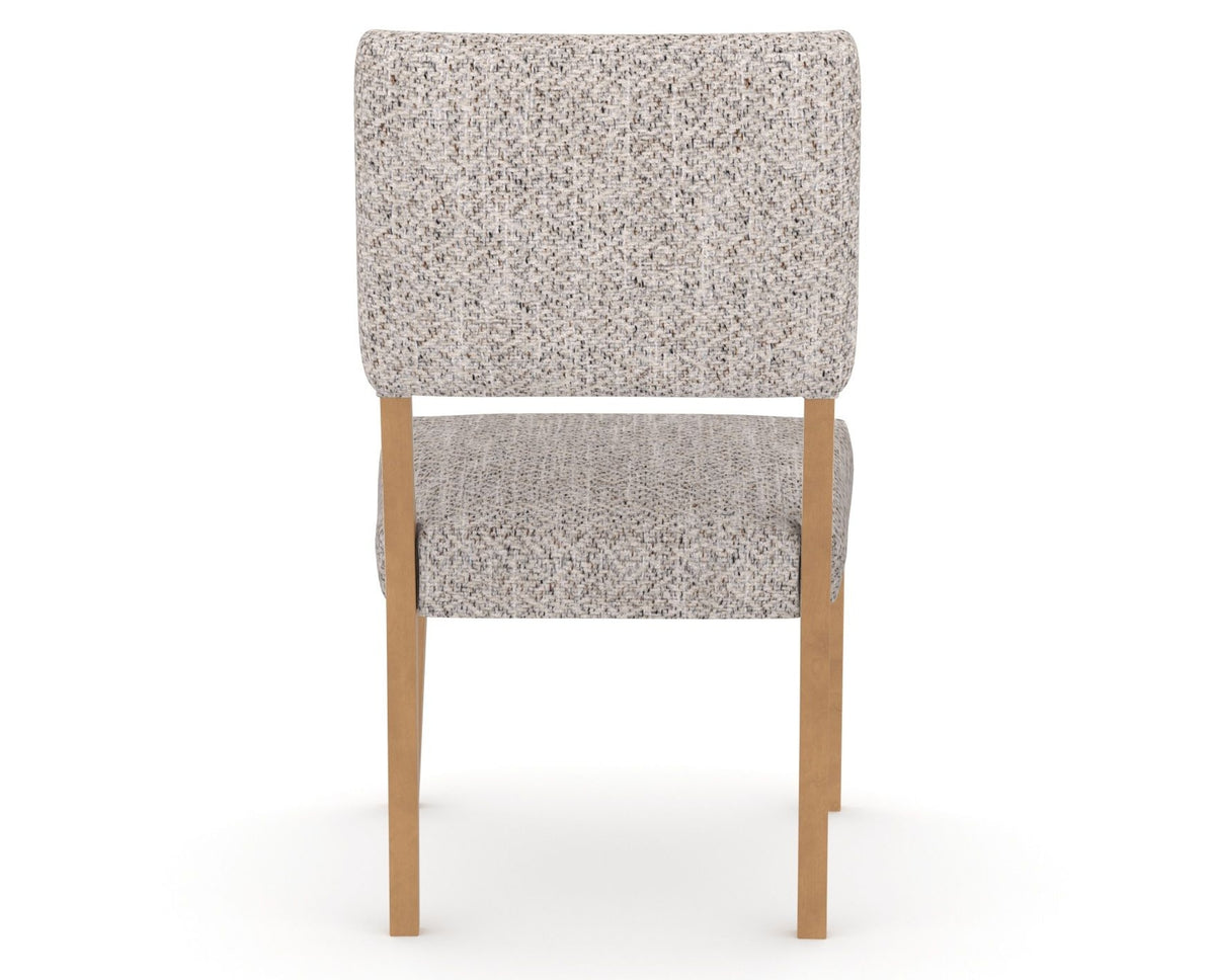 Canadel Upholstered Dining Chair 5051 in FP Crypton® and 20 Caramel Washed, back view