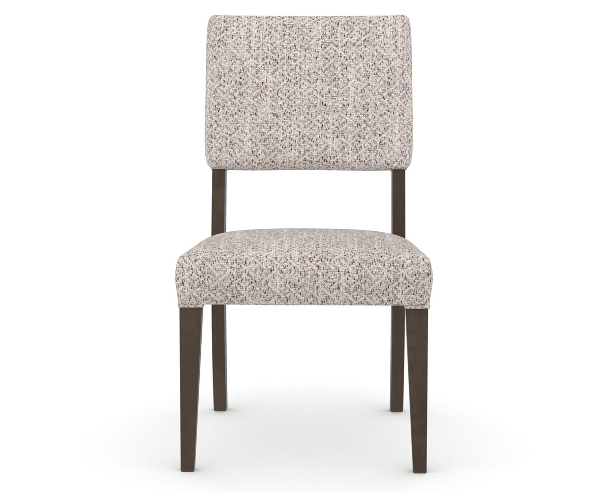 Canadel Upholstered Dining Chair 5051 in FP Crypton® and 29 Hazelnut Washed, front view