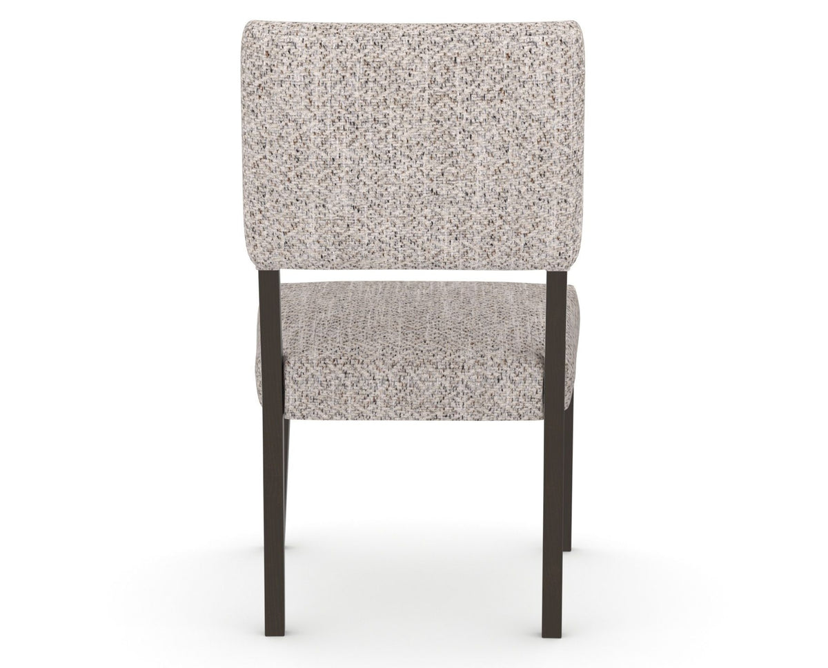Canadel Upholstered Dining Chair 5051 in FP Crypton® and 59 Davy's Grey, back view