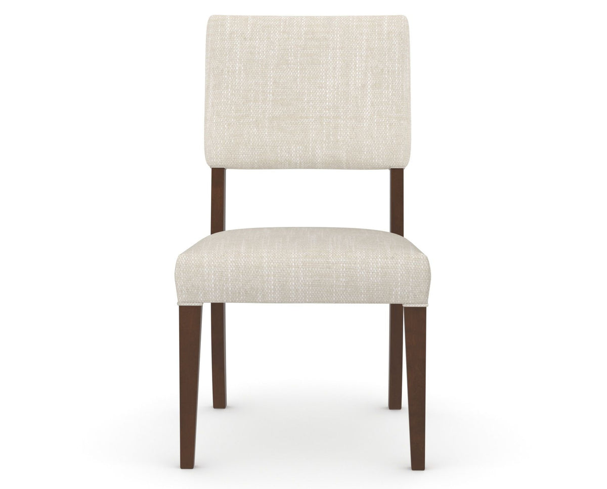 Canadel Upholstered Dining Chair 5051 in FT InsideOut® and 19 Cognac Washed, front view