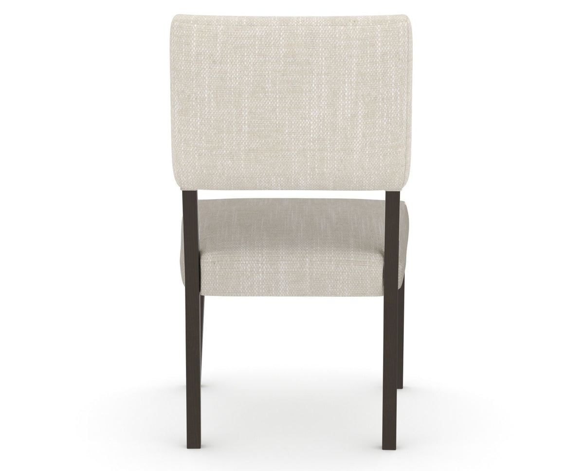 Canadel Upholstered Dining Chair 5051 in FT InsideOut® and 59 Davy's Grey, back view