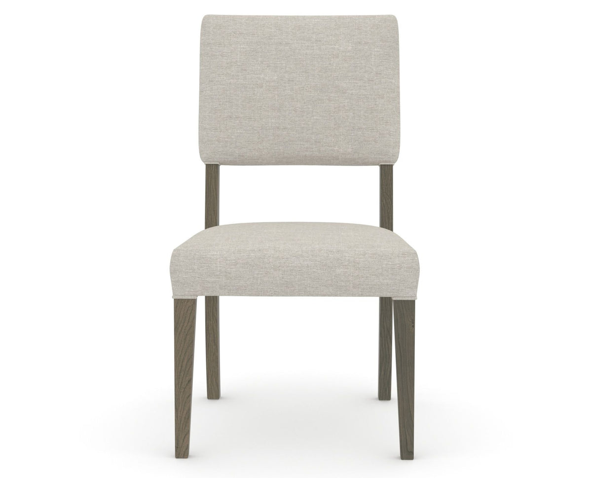 Canadel Upholstered Dining Chair 5051 in TB Fabric and 08 Shadow, front view