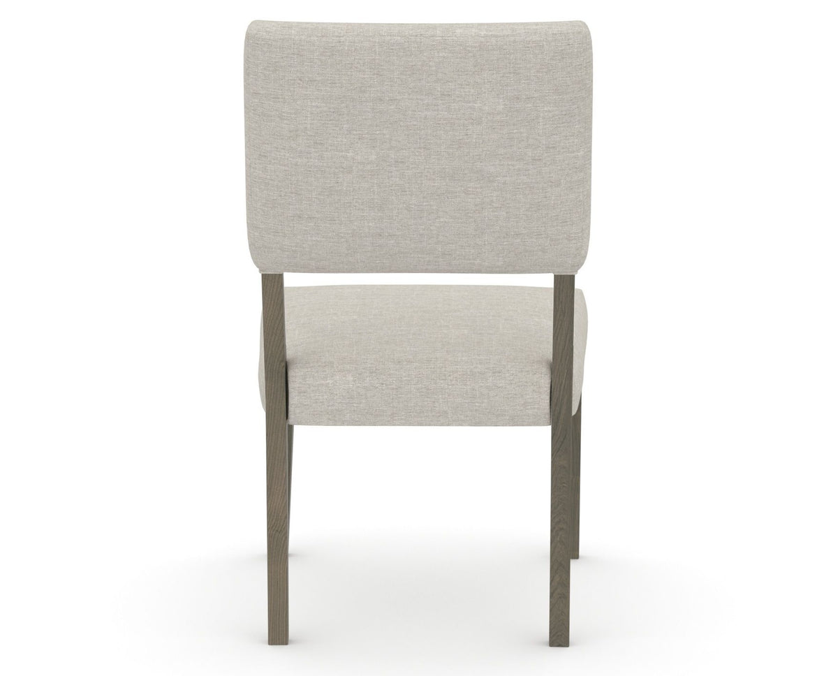 Canadel Upholstered Dining Chair 5051 in TB Fabric and 08 Shadow, back view