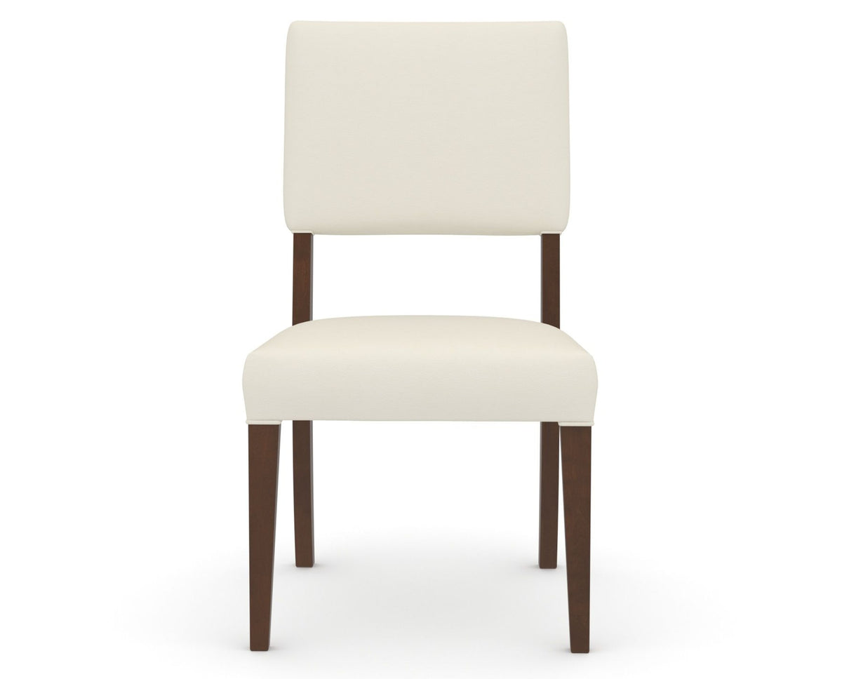 Canadel Upholstered Dining Chair 5051 in YJ Faux Leather and 19 Cognac Washed, front view