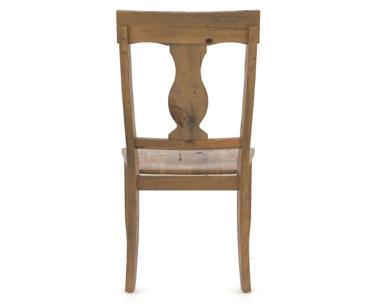 Canadel Champlain Dining Chair 5077 in Oak Washed, back view