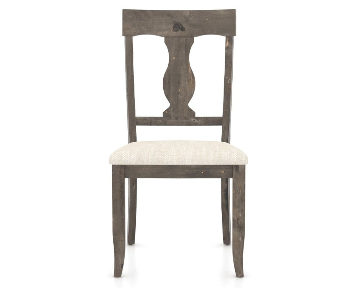 Canadel Champlain Dining Chair 5077 in FT InsideOut® and 08 Shadow, front view