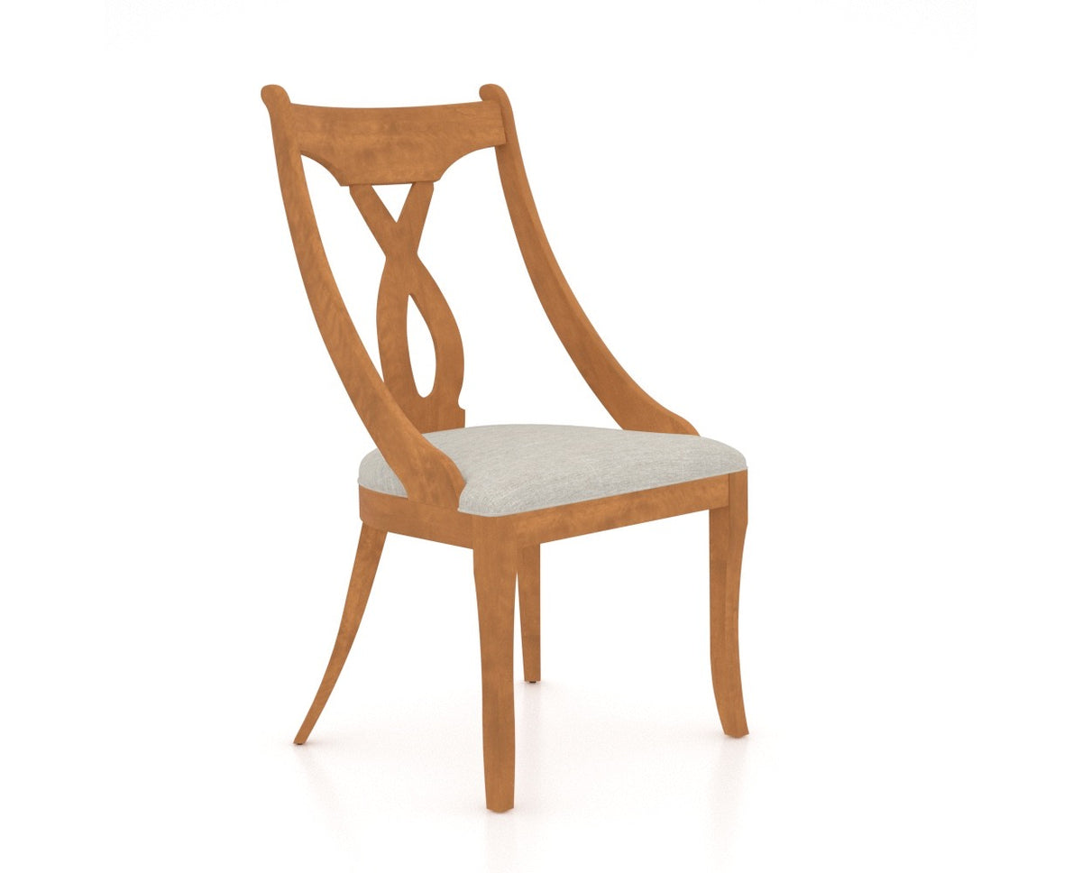 Canadel Classic Dining Chair 5160 in Honey Washed, three-quarter view