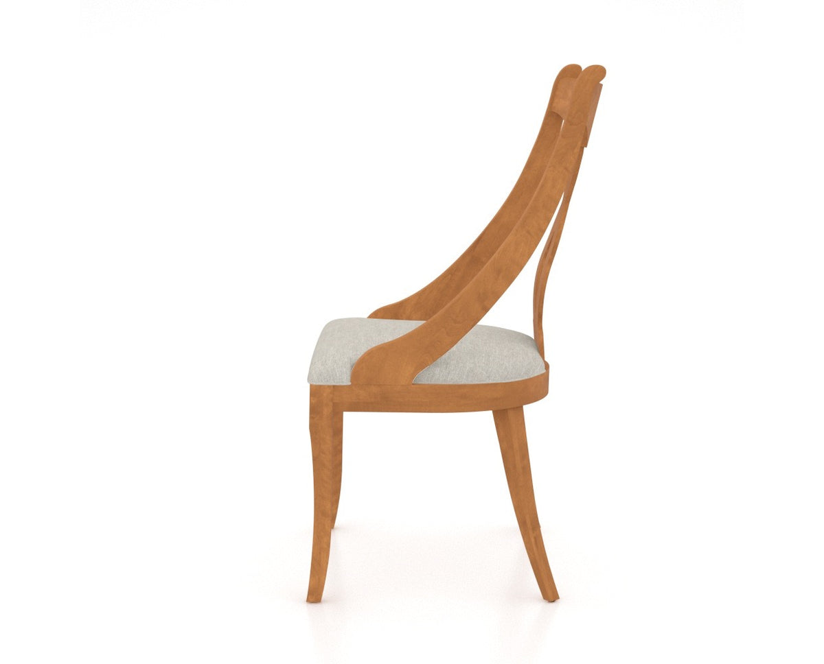 Canadel Classic Dining Chair 5160 in Honey Washed, side view