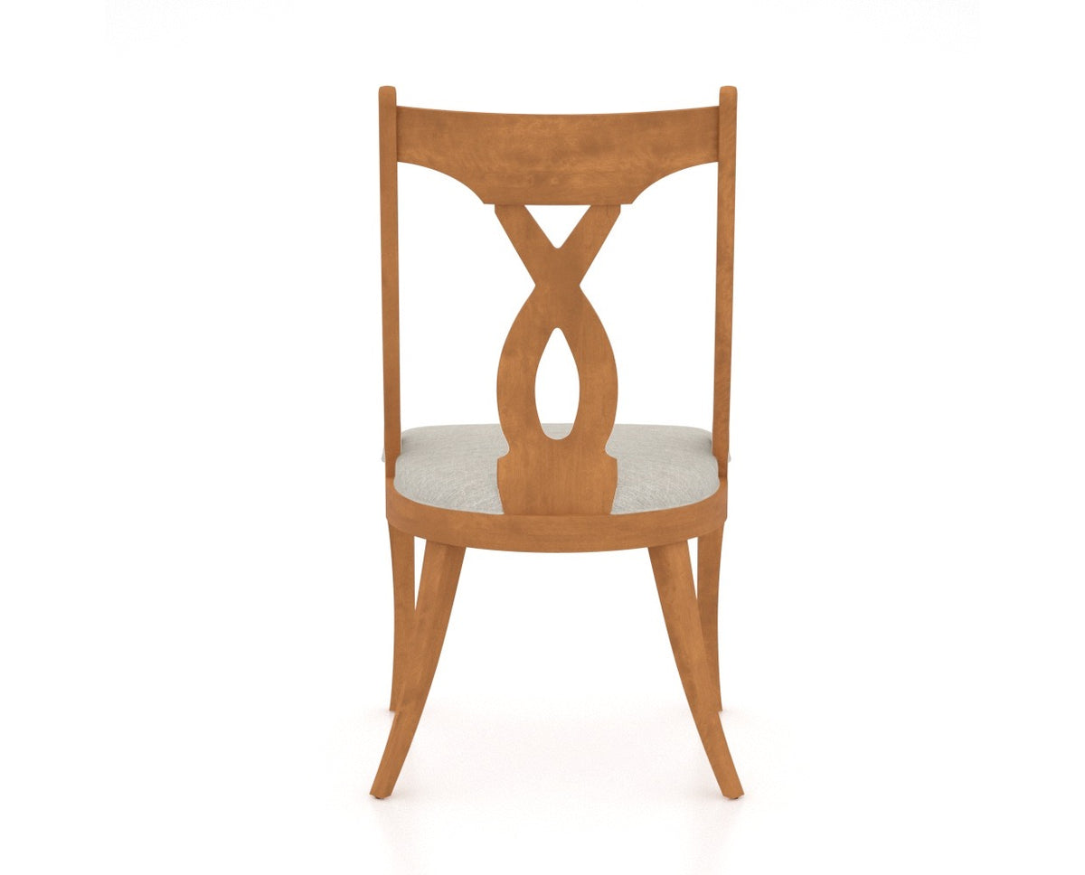 Canadel Classic Dining Chair 5160 in Honey Washed, back view