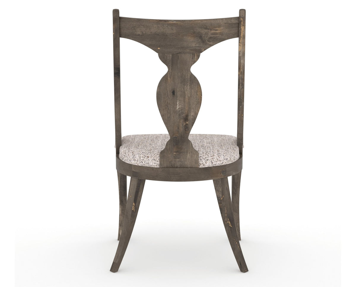 Canadel Champlain Upholstered Dining Chair 5161 in FP Crypton® and 08 Shadow, back view