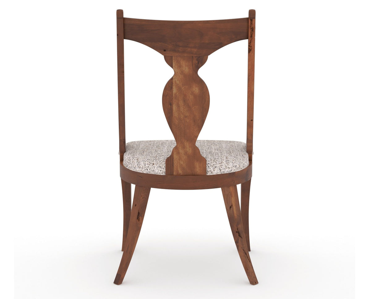 Canadel Champlain Upholstered Dining Chair 5161 in FP Crypton® and 33 Spice Washed, back view
