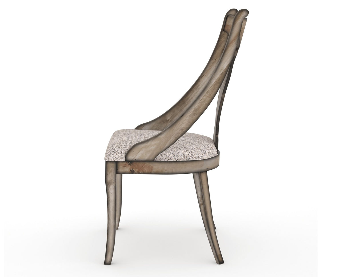 Canadel Champlain Upholstered Dining Chair 5161 in FP Crypton® and 72 Heritage Nature, side view