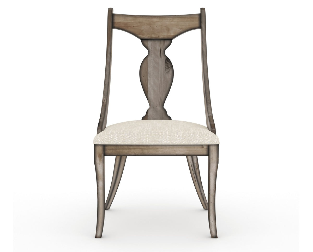 Canadel Champlain Upholstered Dining Chair 5161 in FT InsideOut® and 72 Heritage Nature, front view