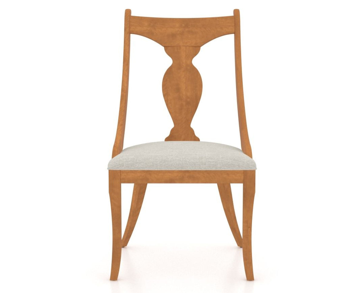 Canadel Upholstered Dining Chair 5161 in Honey Washed, front view