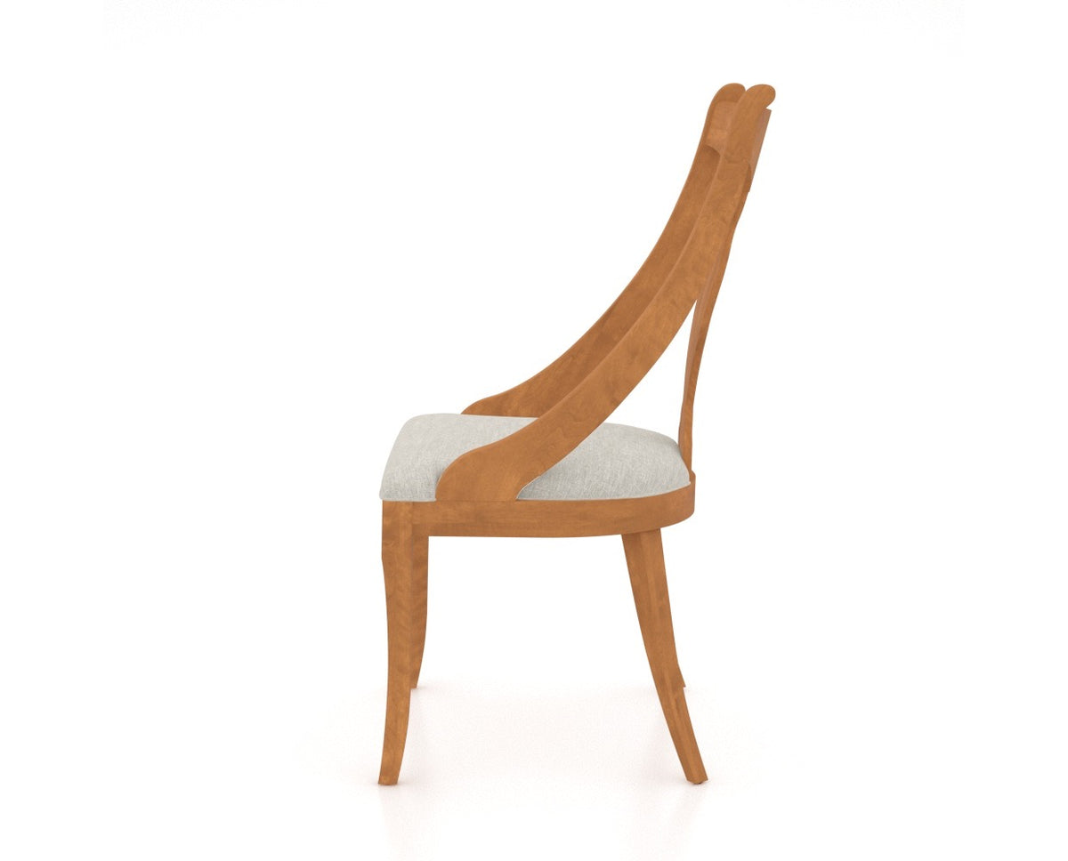 Canadel Farmhouse Dining Chair 5161 in Honey Washed, side view