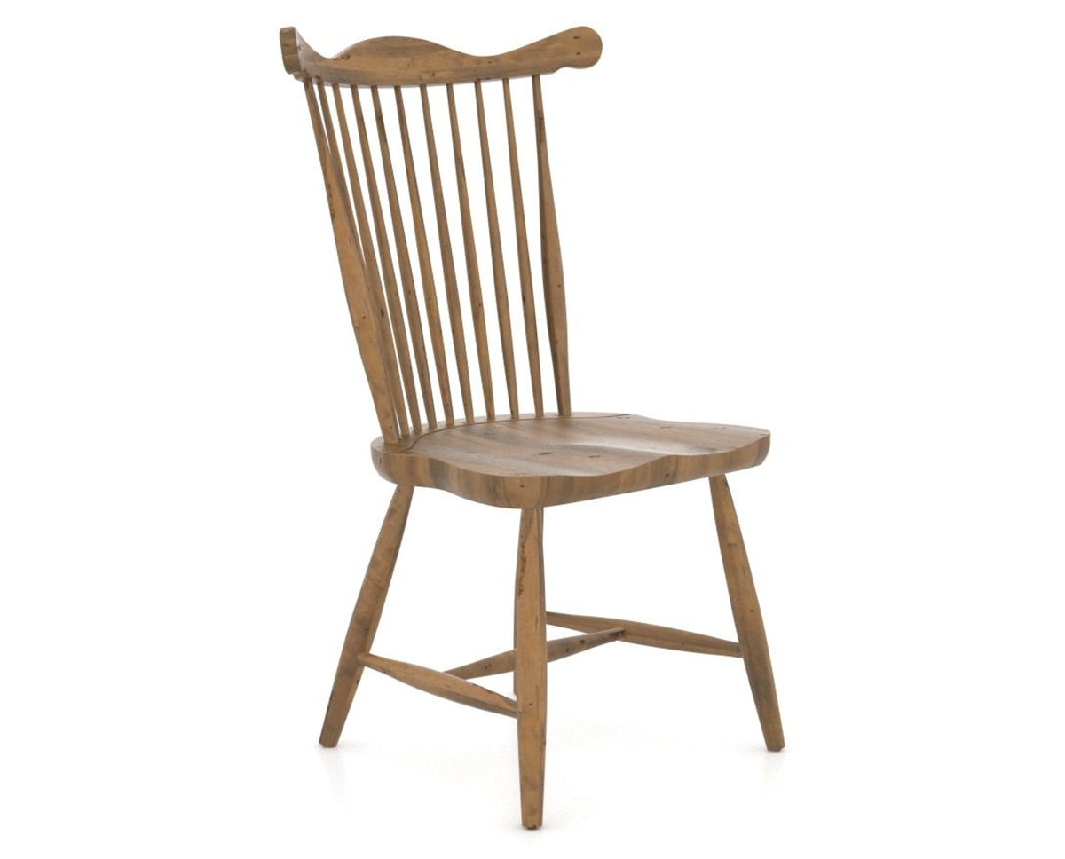 Canadel Champlain Wood Dining Chair 5162 in Oak Washed, three-quarter view
