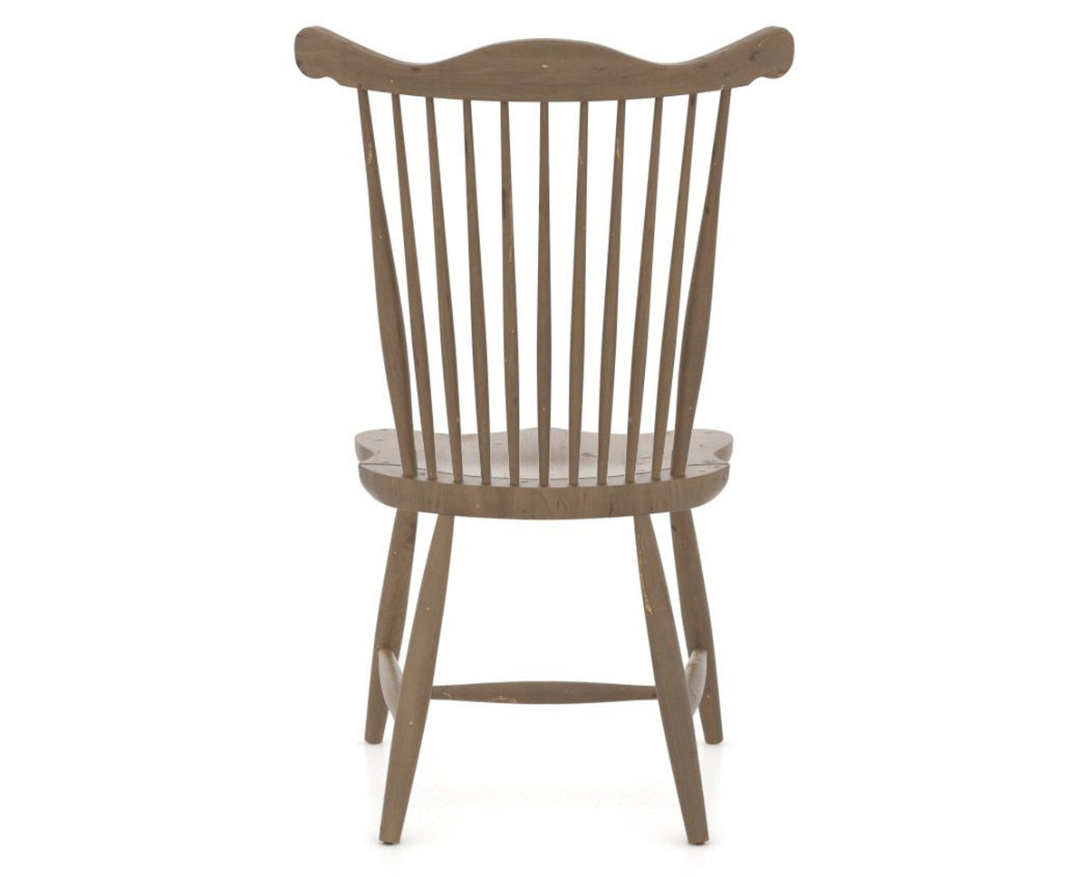 Canadel Champlain Wood Dining Chair 5162 in 25 Pecan Washed, back view
