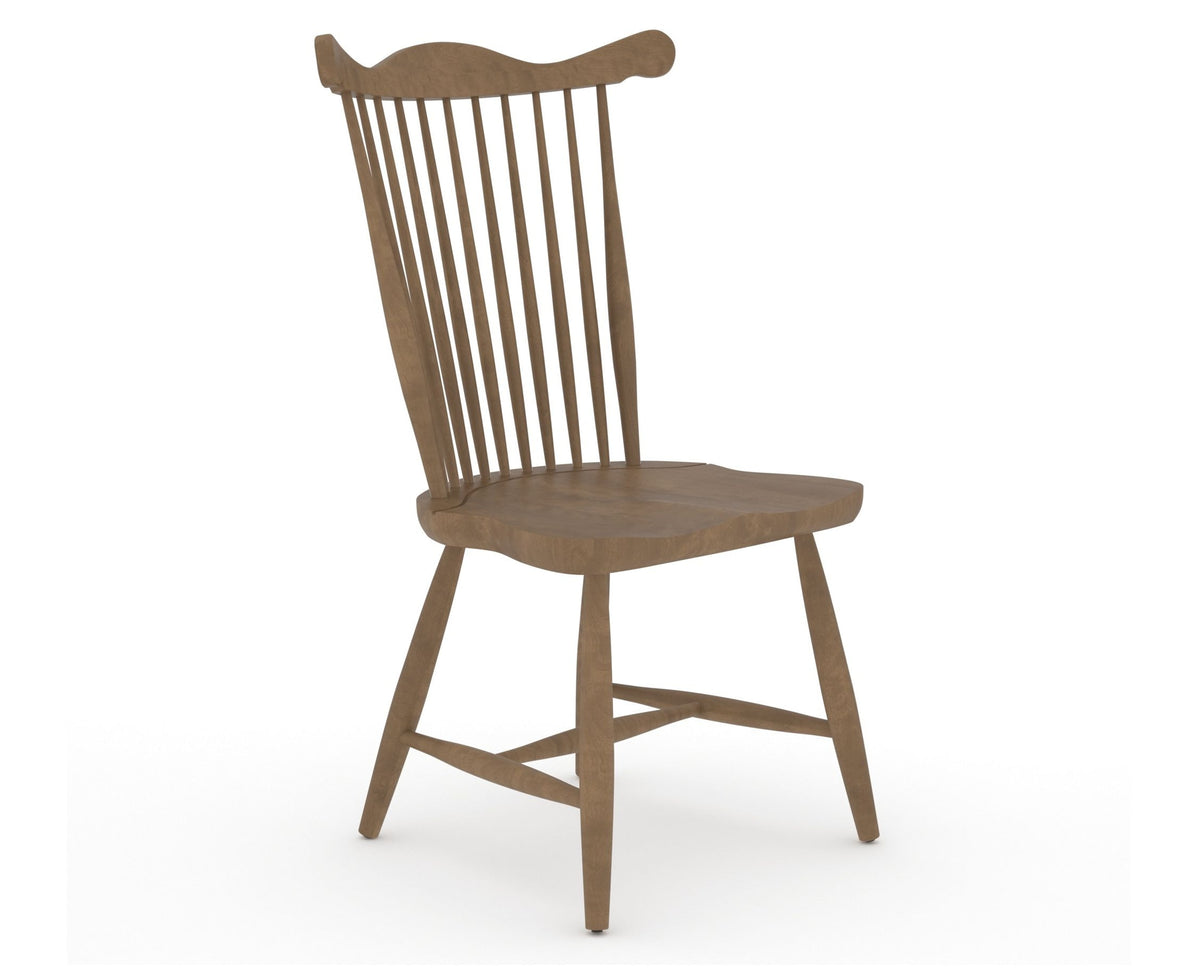 Canadel Wood Dining Chair 5162 in 25 Pecan Washed, three-quarter view