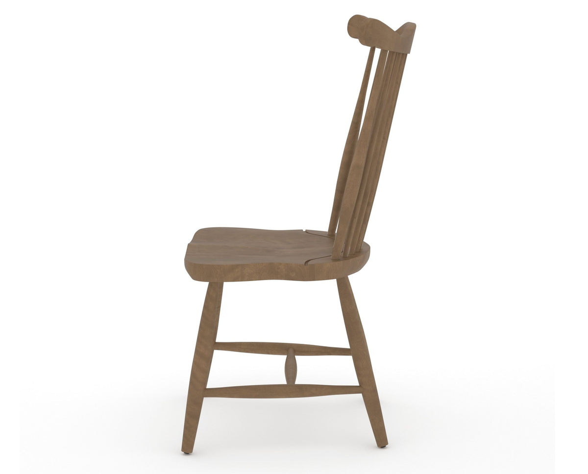 Canadel Wood Dining Chair 5162 in 25 Pecan Washed, side view