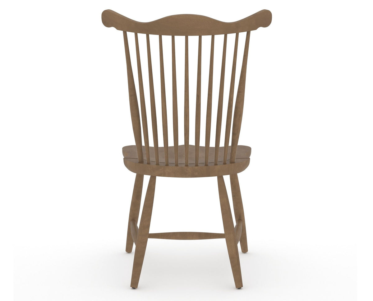 Canadel Wood Dining Chair 5162 in 25 Pecan Washed, back view