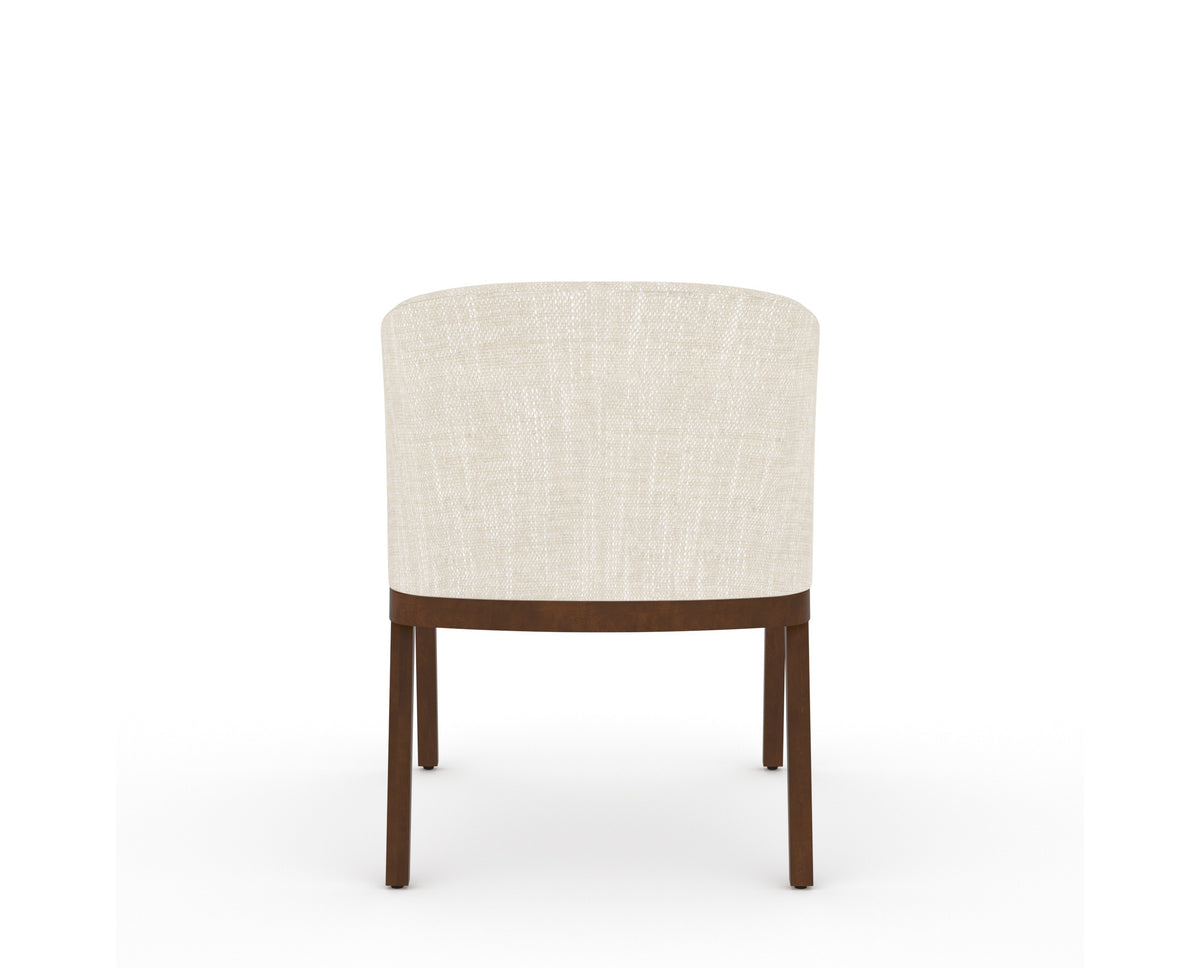 Canadel Modern Angle Dining Chair in Cognac Washed, FT InsideOut®, back view