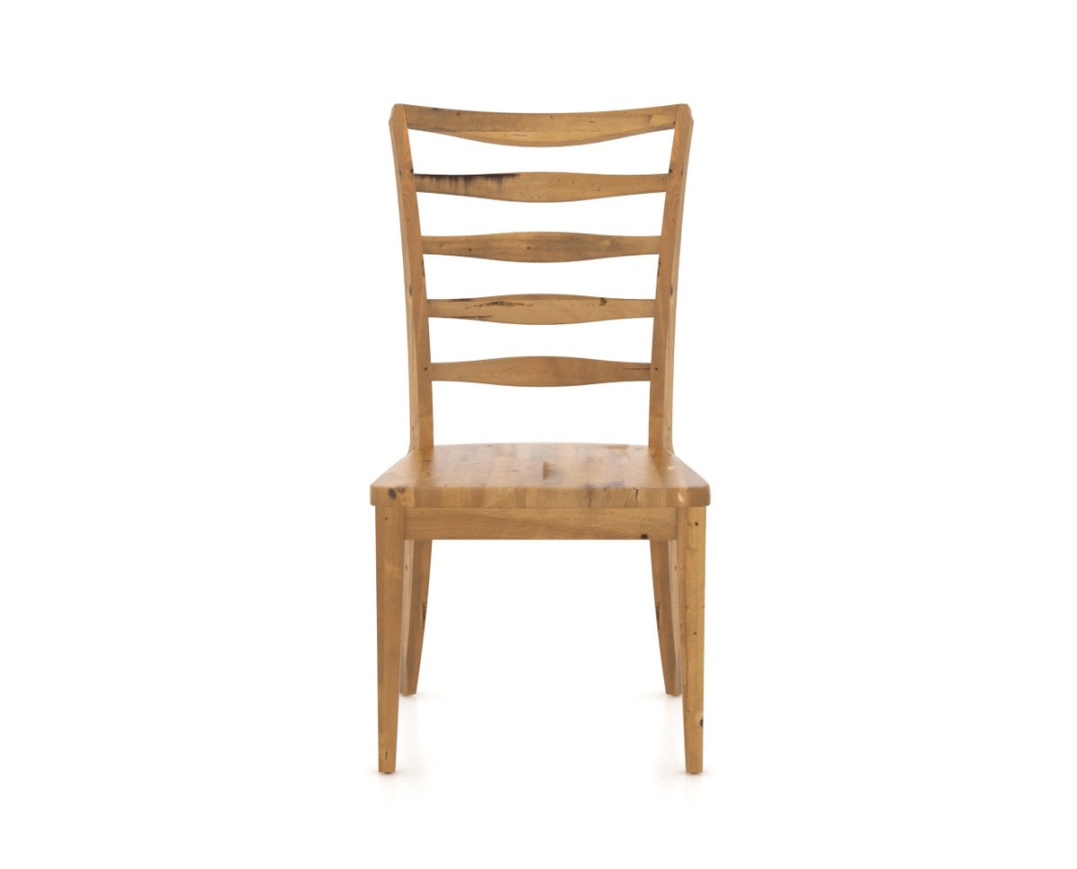 Canadel Champlain Ladder Dining Chair in Honey Washed, front view