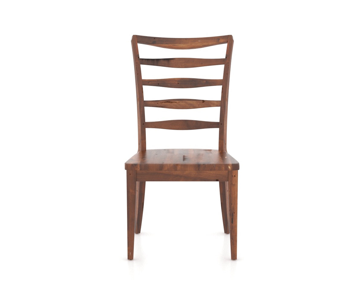 Canadel Champlain Ladder Dining Chair in Spice Washed, front view