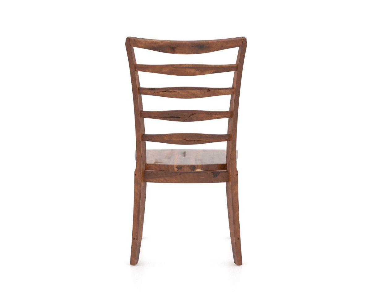 Canadel Champlain Ladder Dining Chair in Spice Washed, back view