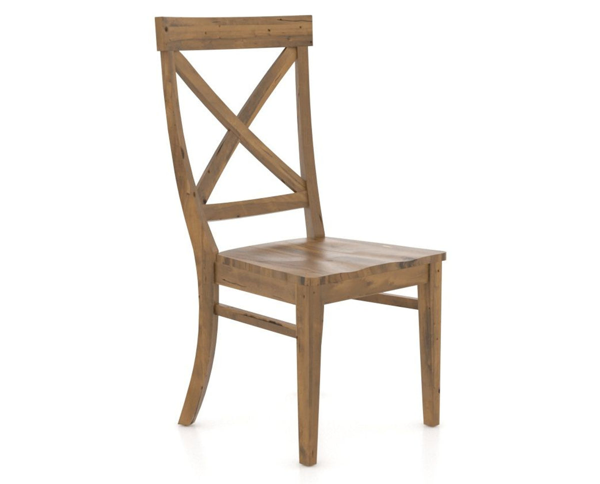 Canadel Champlain Dining Chair 5186 in Oak Washed, three-quarter view