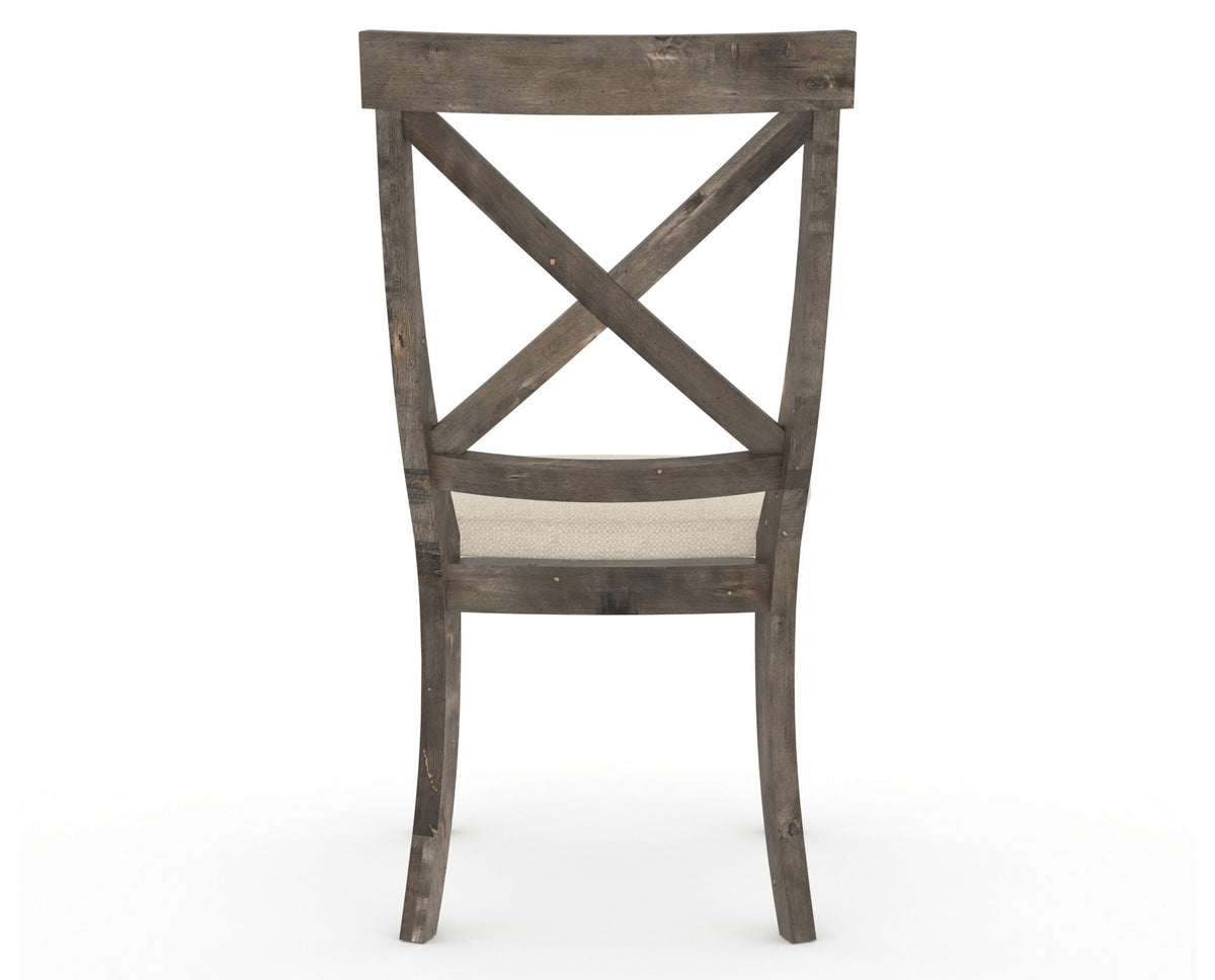 Canadel Champlain Dining Chair 5186 in 6K Sunbrella® and 08 Shadow, back view