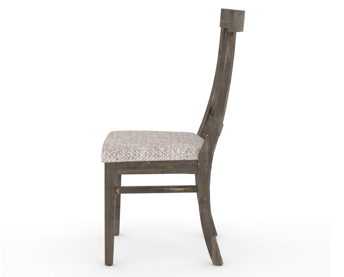 Canadel Champlain Dining Chair 5186 in FP Crypton® and 08 Shadow, side view