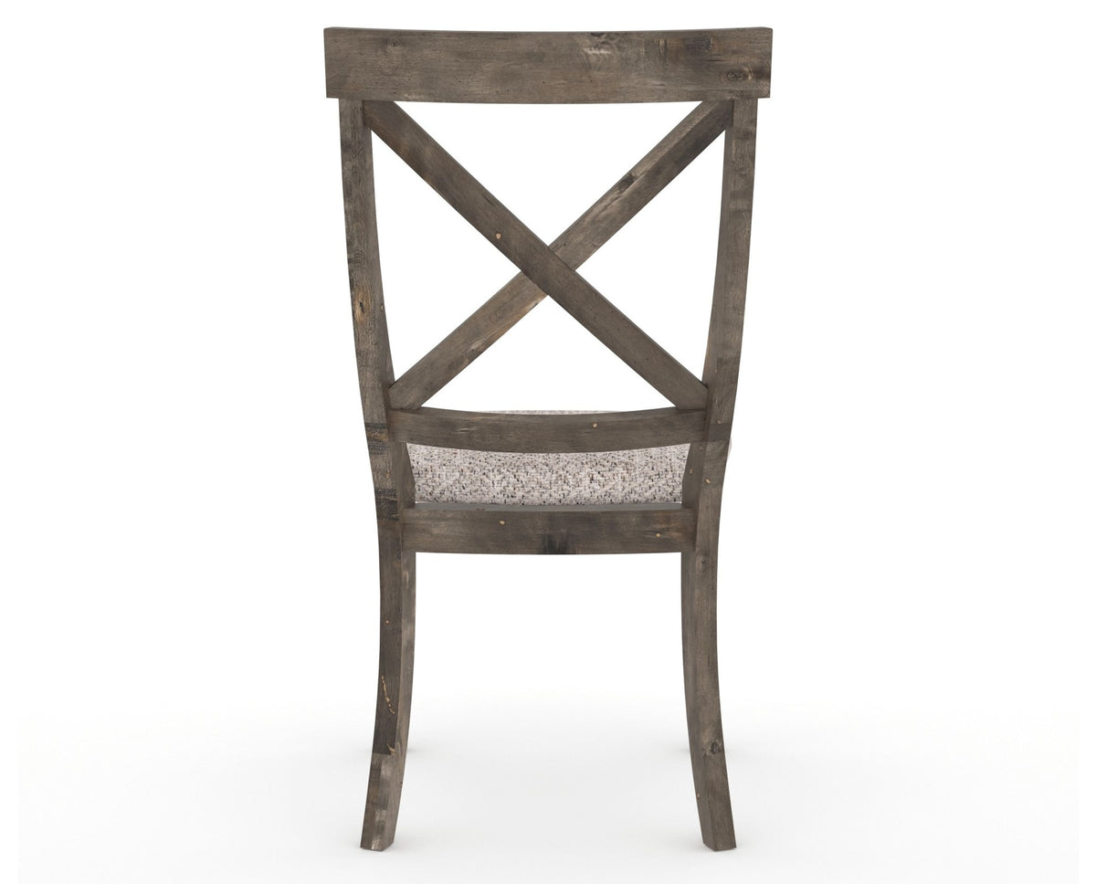 Canadel Champlain Dining Chair 5186 in FP Crypton® and 08 Shadow, back view