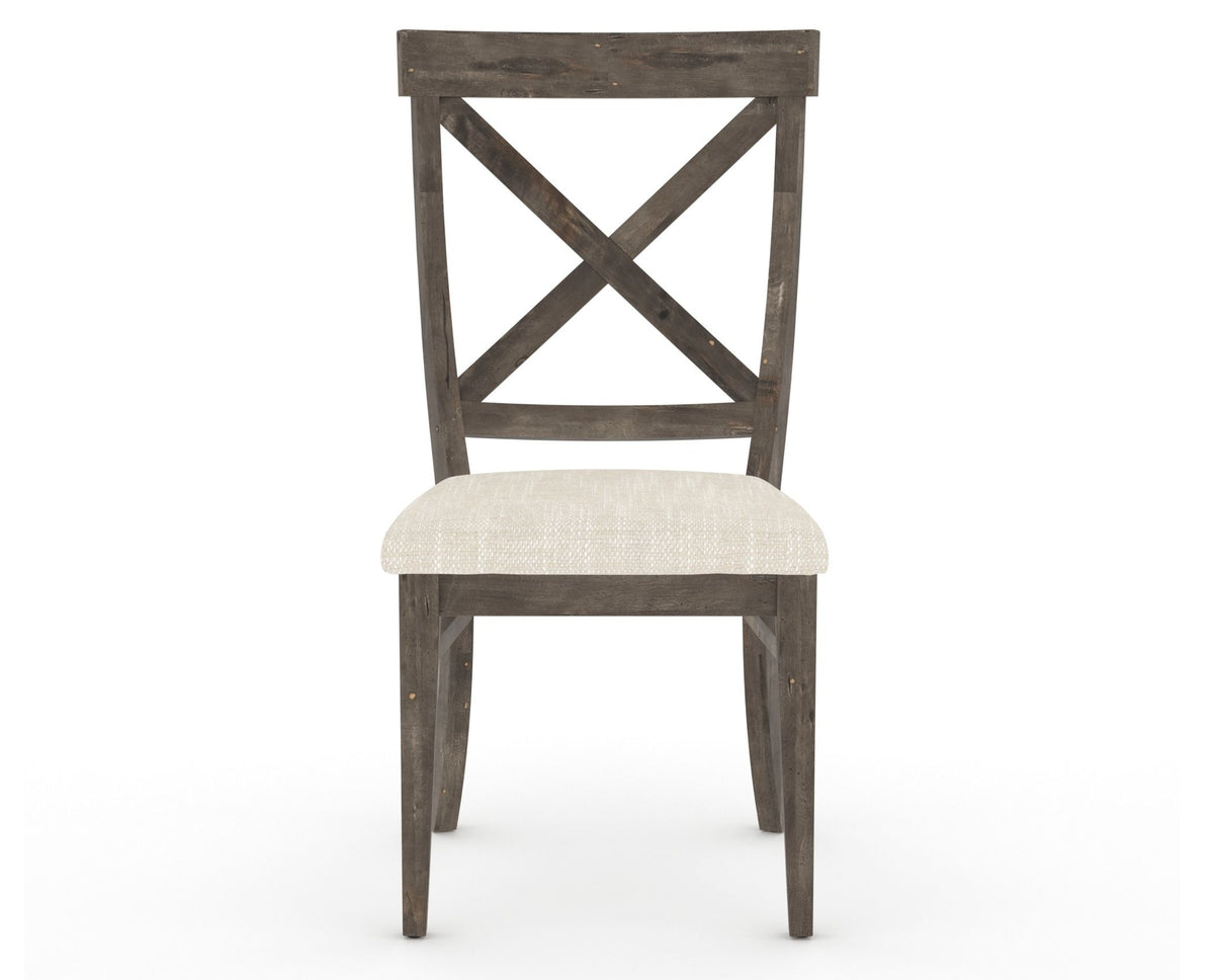 Canadel Champlain Dining Chair 5186 in FT InsideOut® and 08 Shadow, front view