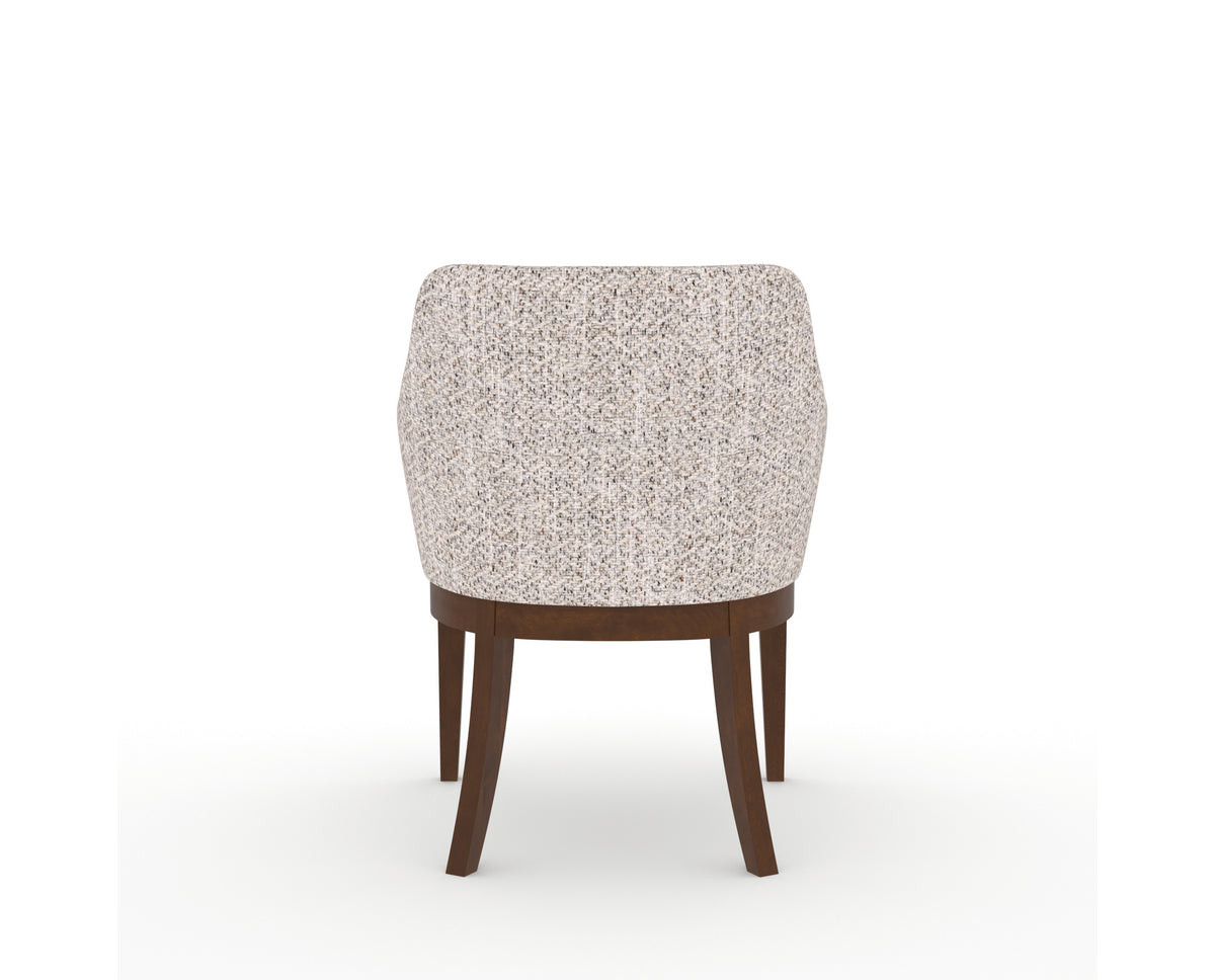 Canadel Modern Sophia Dining Chair in Cognac Washed, FP Crypton®, back view