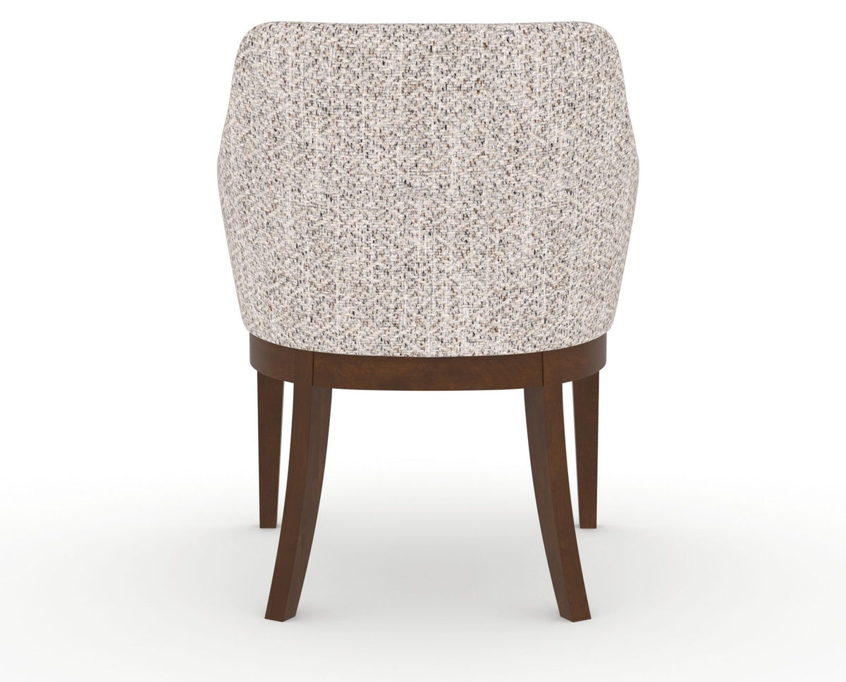 Canadel Modern Sophia Dining Chair in Cognac Washed, FP Crypton®, back view