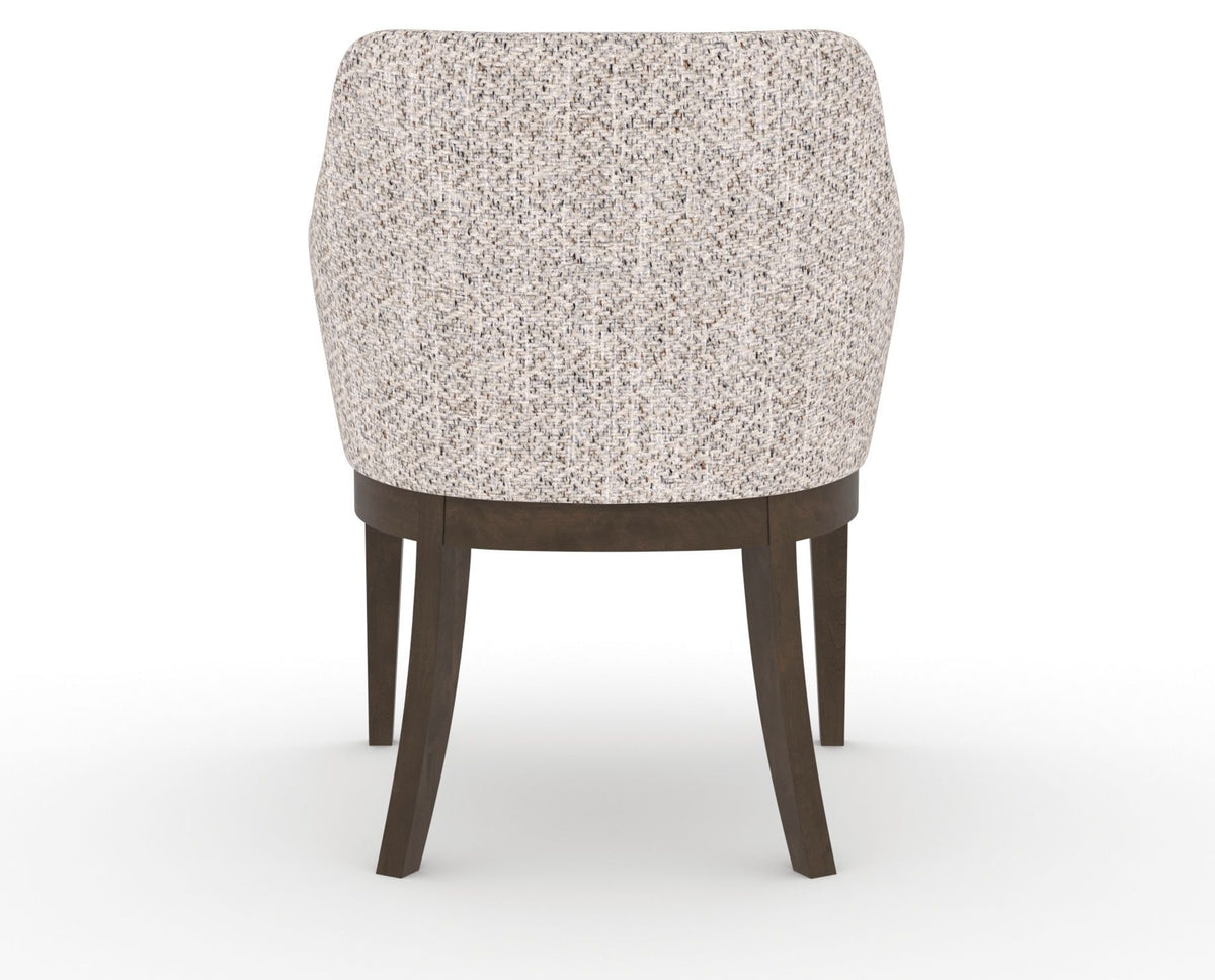 Canadel Modern Sophia Dining Chair in Hazelnut Washed, FP Crypton®, back view