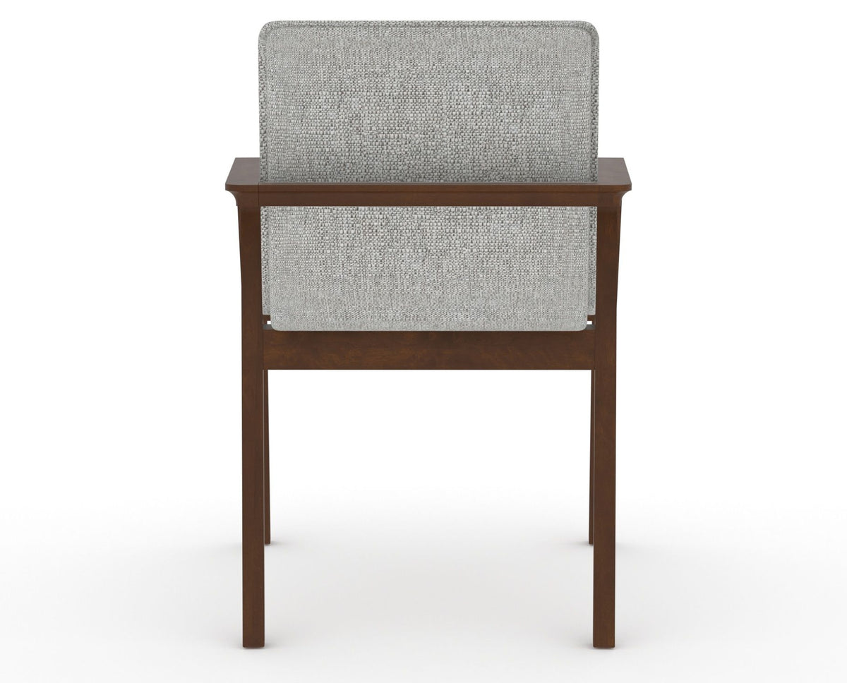 Canadel Downtown Tova Dining Chair in Cognac Washed, 7C Fabric, back view