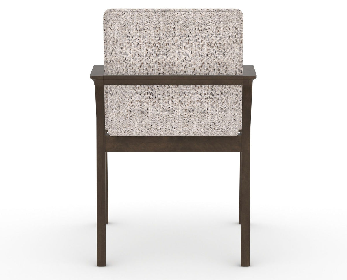 Canadel Downtown Tova Dining Chair in Hazelnut Washed, FP Crypton®, back view