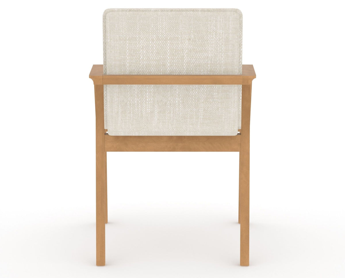 Canadel Downtown Tova Dining Chair in Caramel Washed, FT InsideOut®, back view