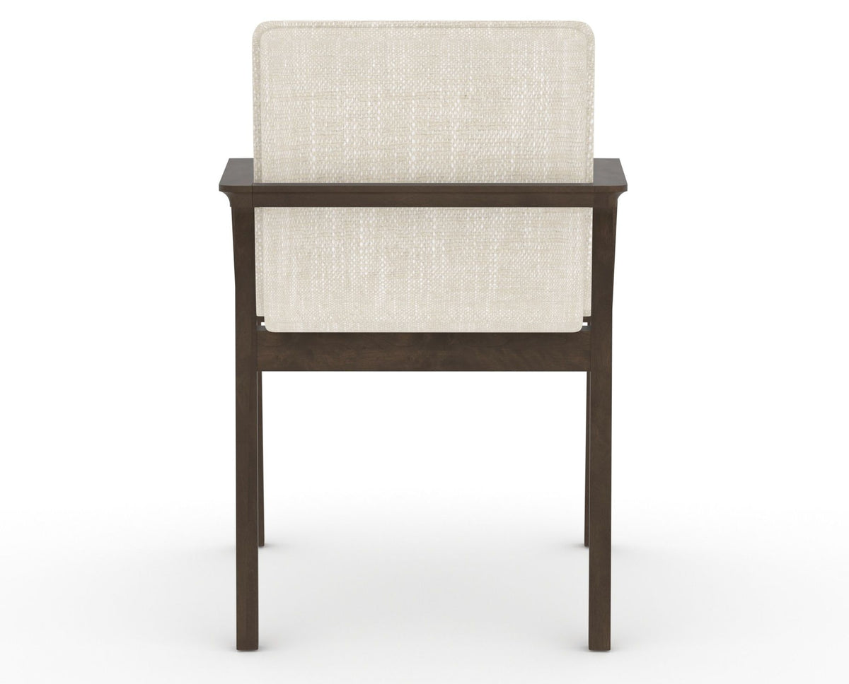 Canadel Downtown Tova Dining Chair in Hazelnut Washed, FT InsideOut®, back view