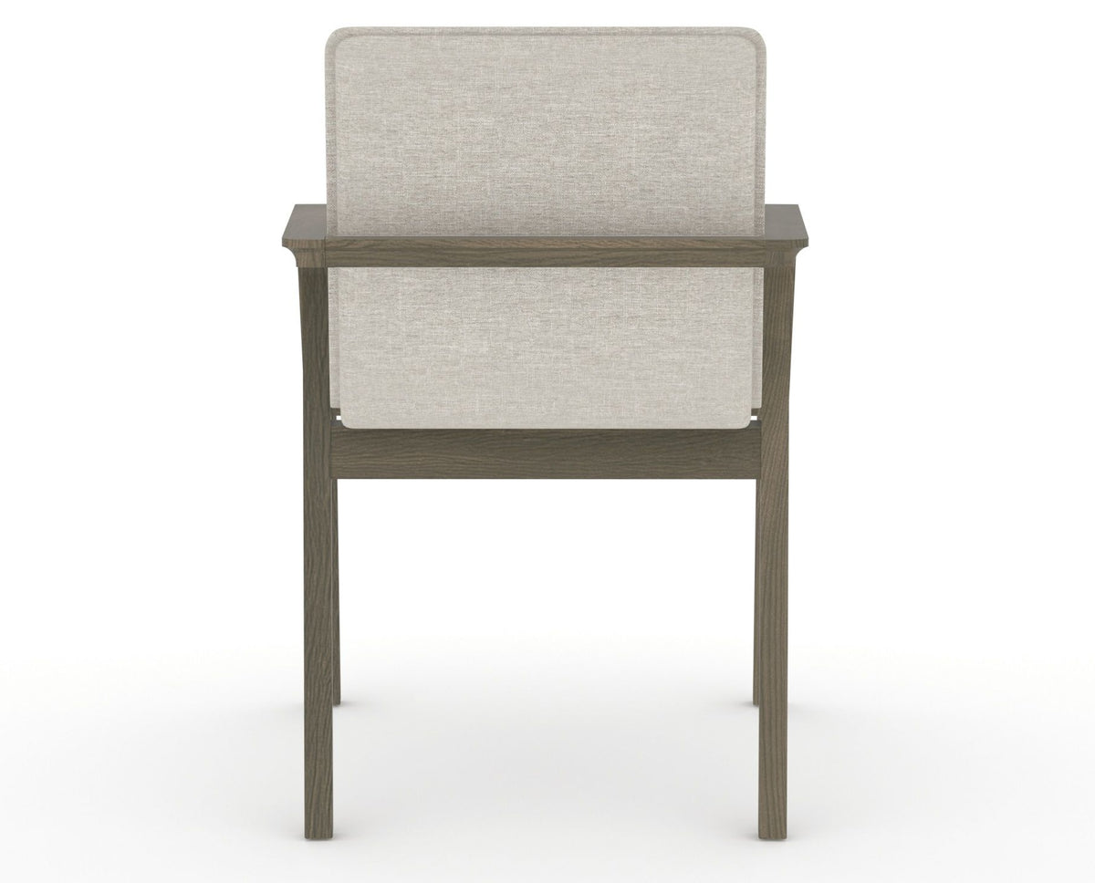 Canadel Downtown Tova Dining Chair in Shadow, TB Fabric, back view