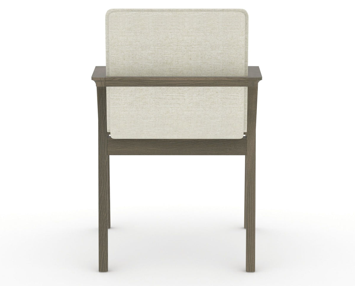 Canadel Downtown Tova Dining Chair in Shadow, TW Fabric, back view