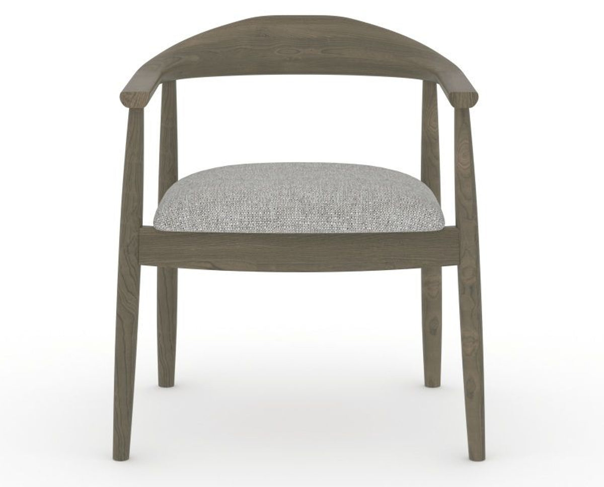 Canadel Downtown Hug Dining Chair in Shadow, 7C Fabric, front view