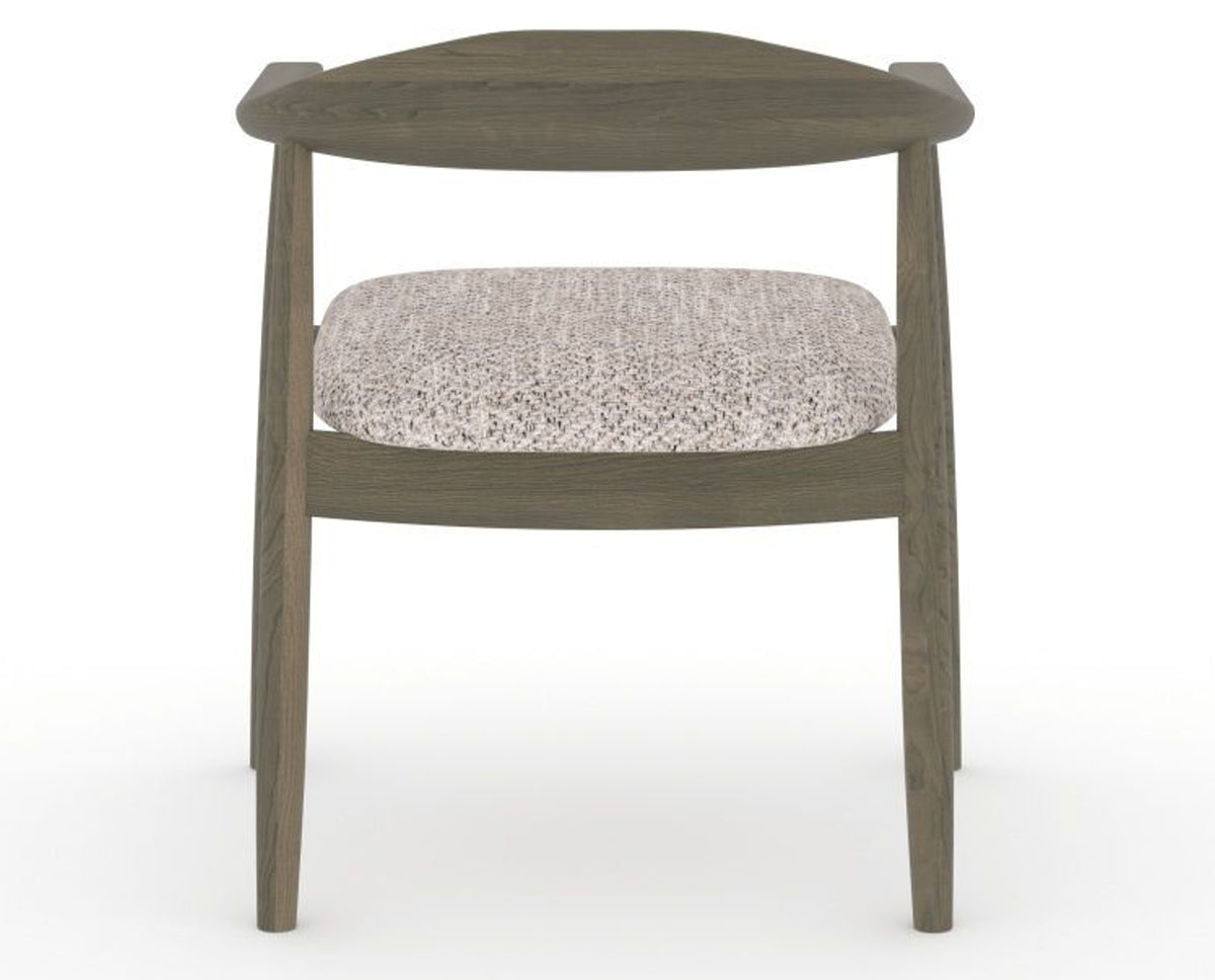 Canadel Downtown Hug Dining Chair in Shadow, FP Crypton®, back view