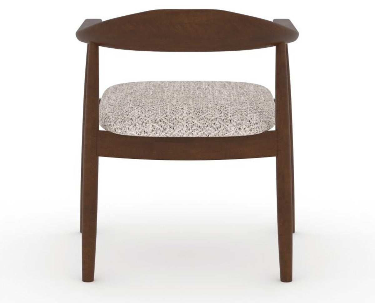 Canadel Downtown Hug Dining Chair in Cognac Washed, FP Crypton®, back view