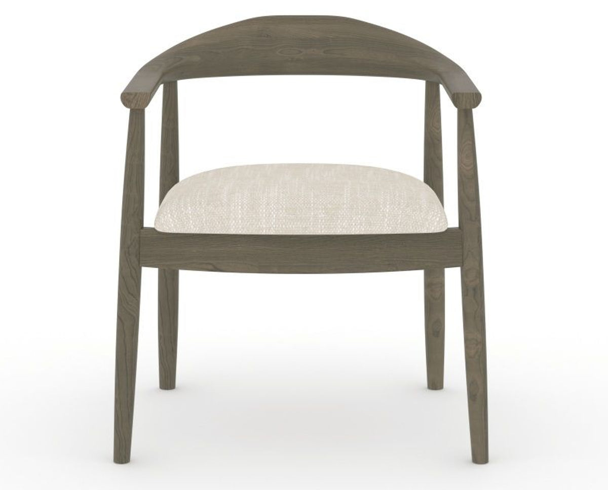 Canadel Downtown Hug Dining Chair in Shadow, FT InsideOut®, front view