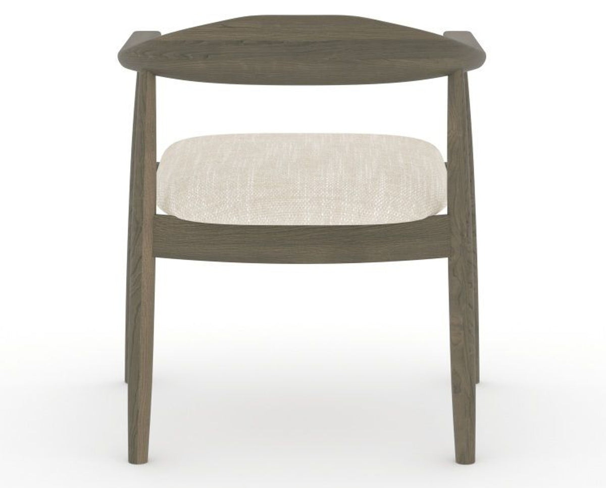 Canadel Downtown Hug Dining Chair in Shadow, FT InsideOut®, back view