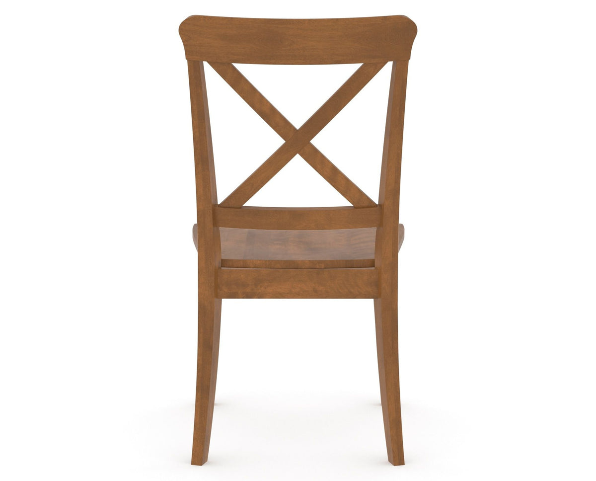 Canadel Gourmet X Back Dining Chair in Oak Washed, back view