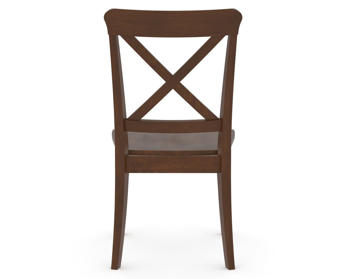 Canadel Gourmet X Back Dining Chair in Cognac Washed, back view
